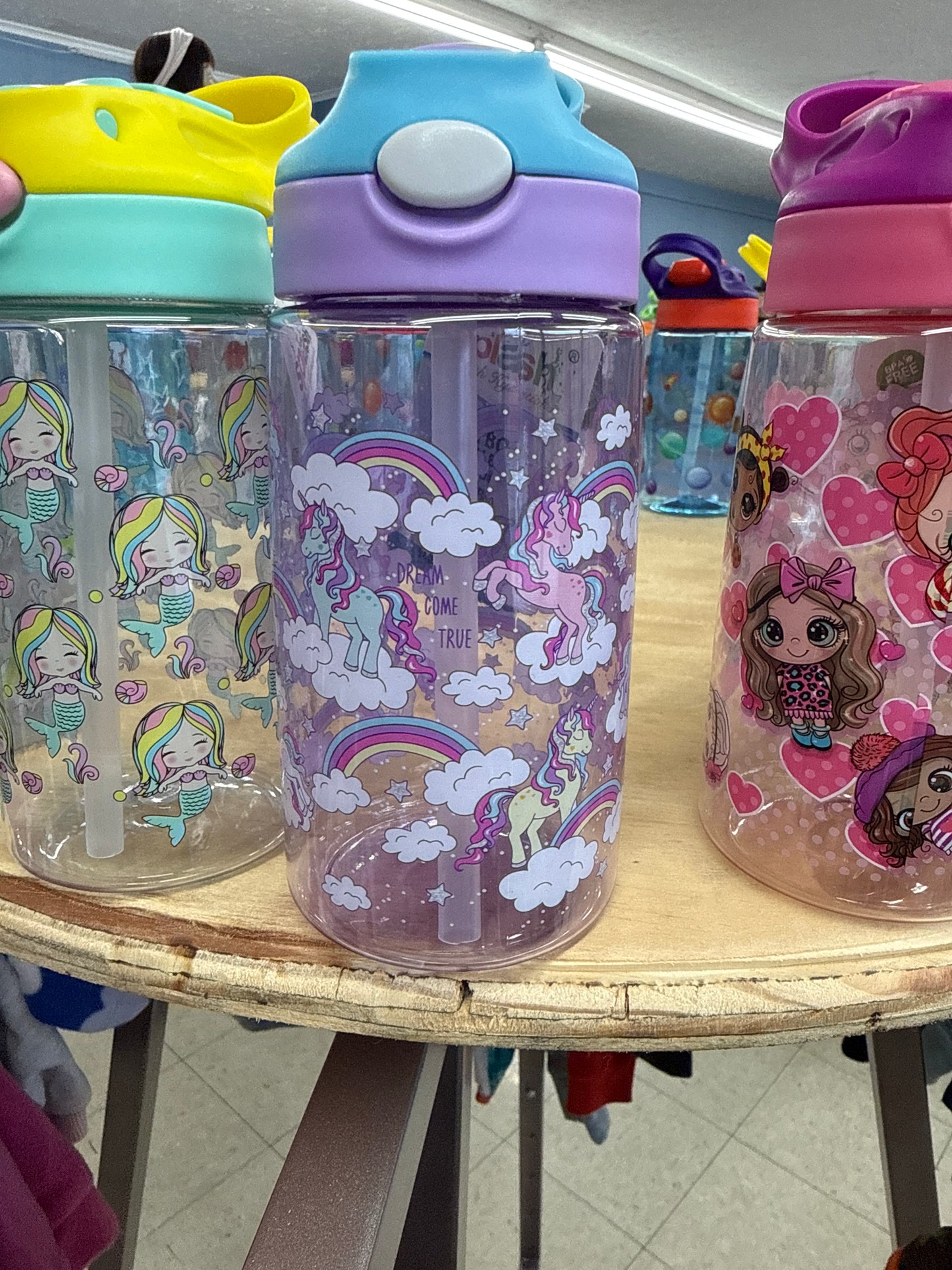 Girl unicorn water bottle