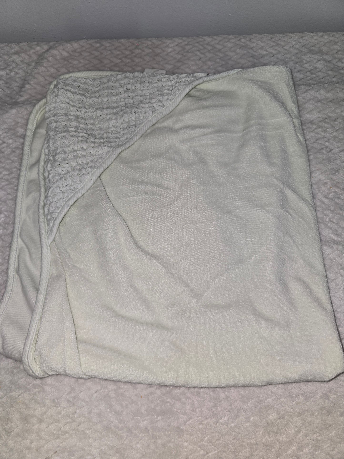 Light green bath towel