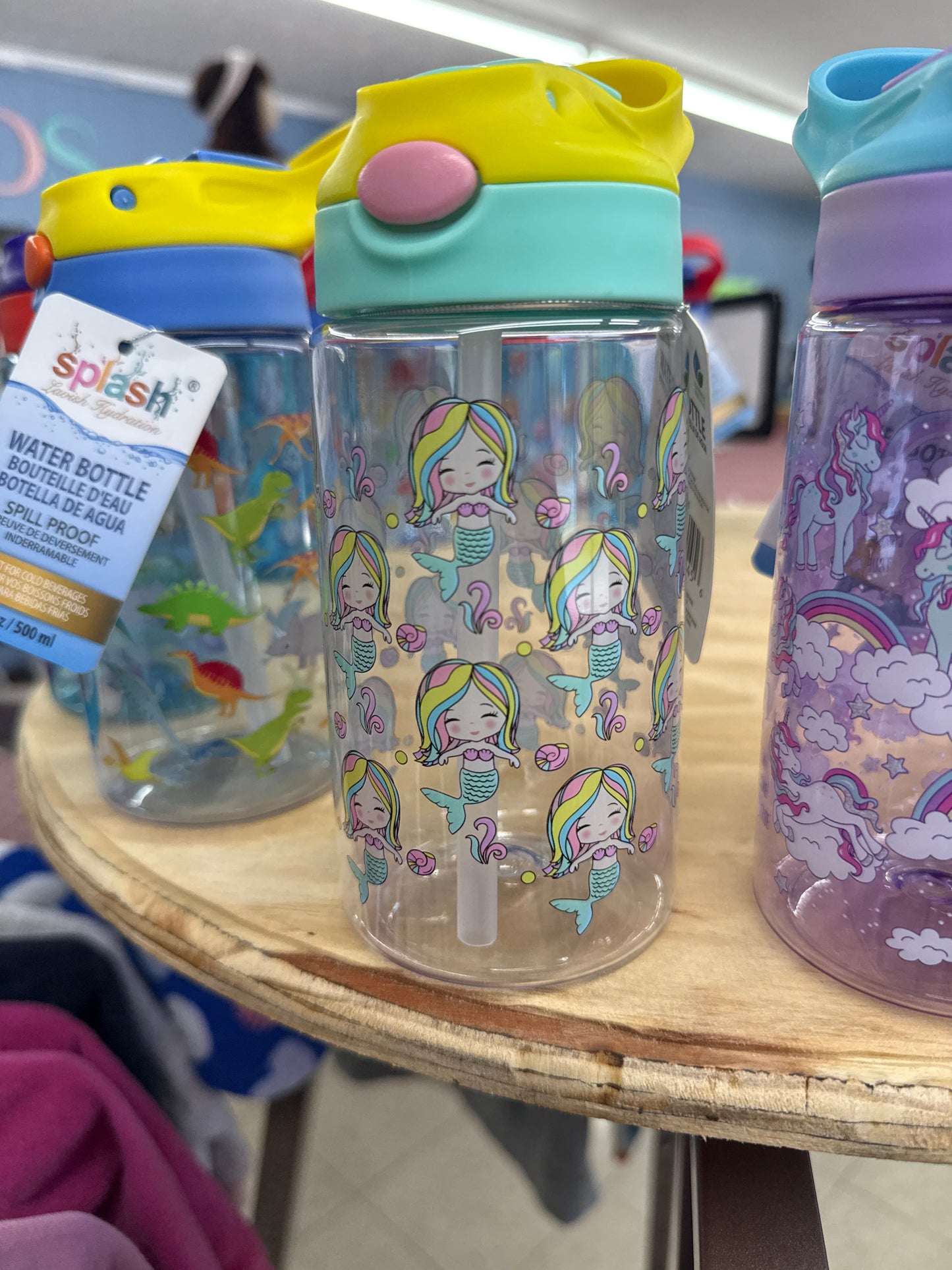 girl rainbow water bottle