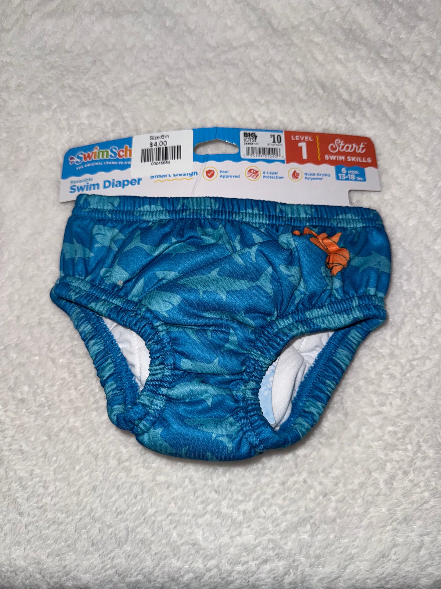Reusable Swim diaper 6m 13-18lbs