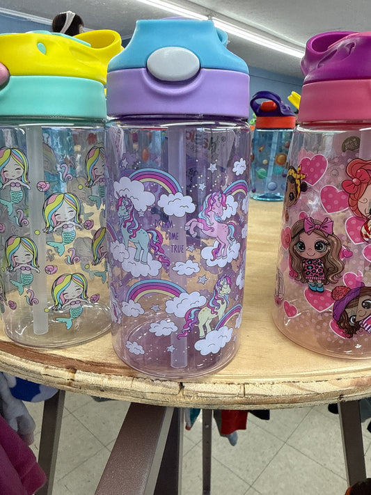 Girl unicorn water bottle