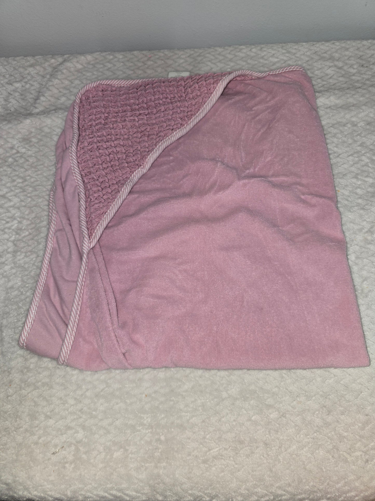 Pink bath towel