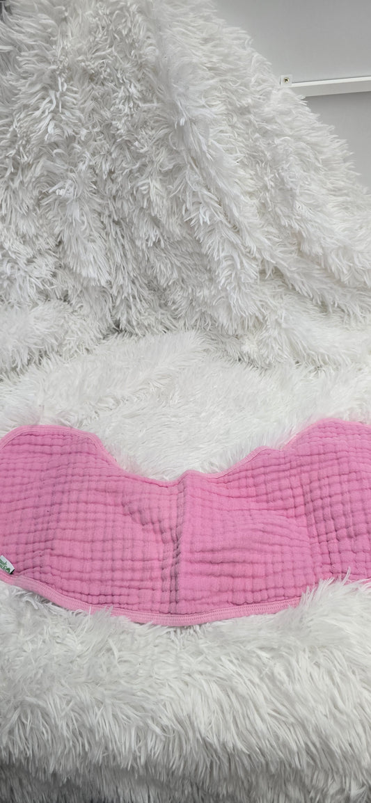 Pink burp cloth