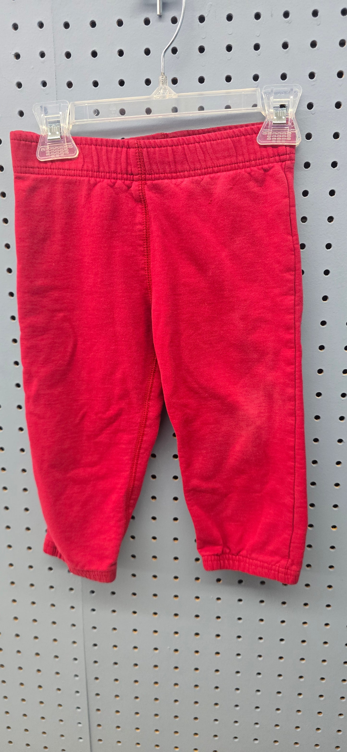 Red sweat pants 2t