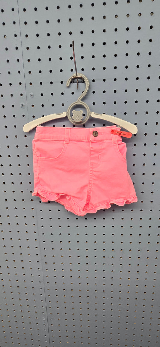 Girl pink shorts 18m