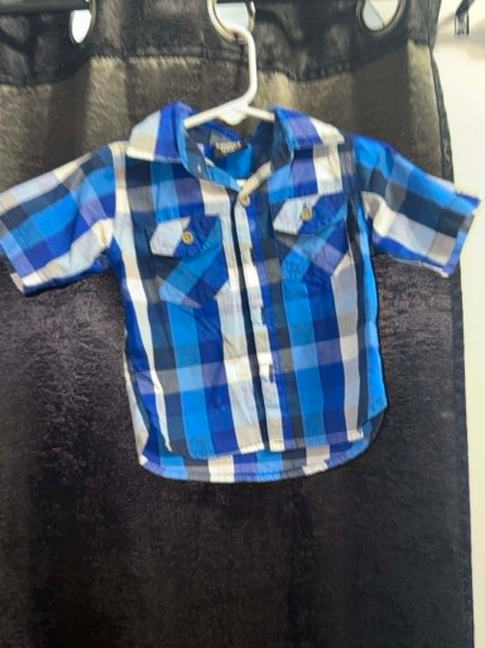 Plaid Button Up 12m