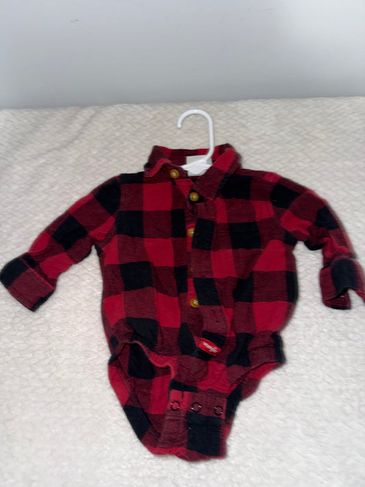 Flannel Onesie 6m