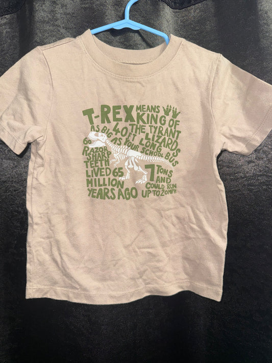 T-Rex Shirt 2T
