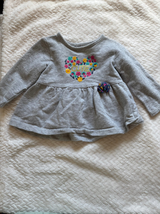 Long sleeve top 6/9m