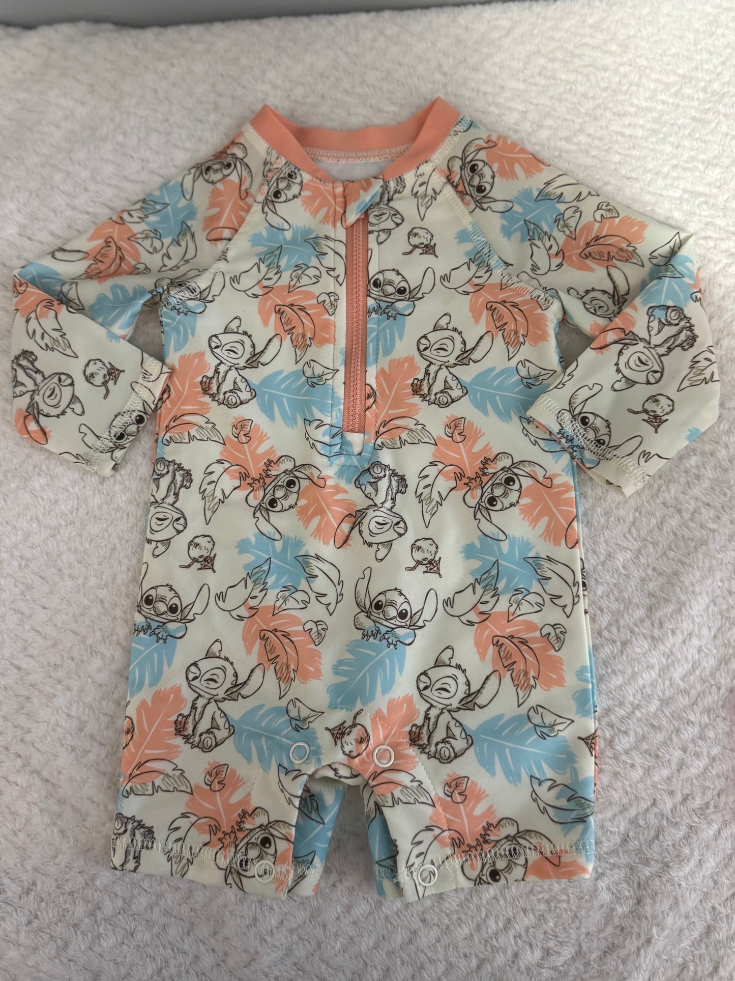 Girls  bathing suits 6/9m