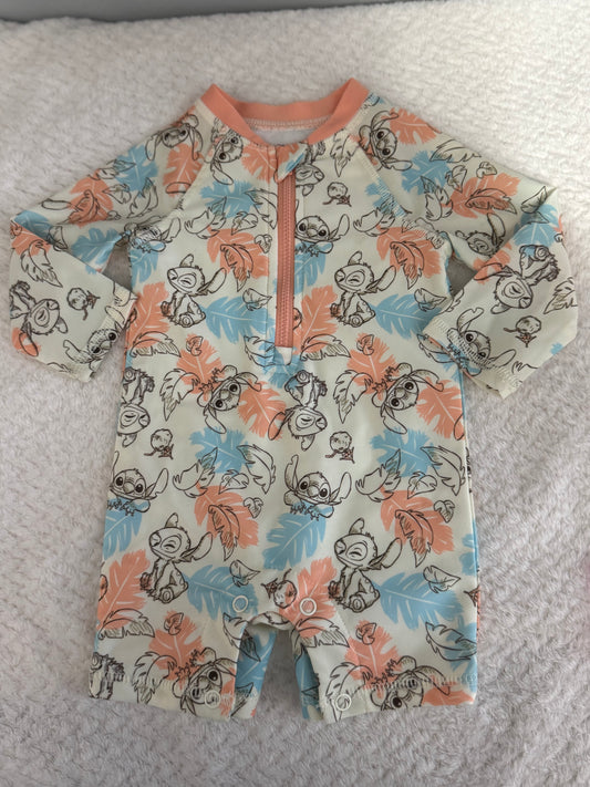 Girls  bathing suits 6/9m