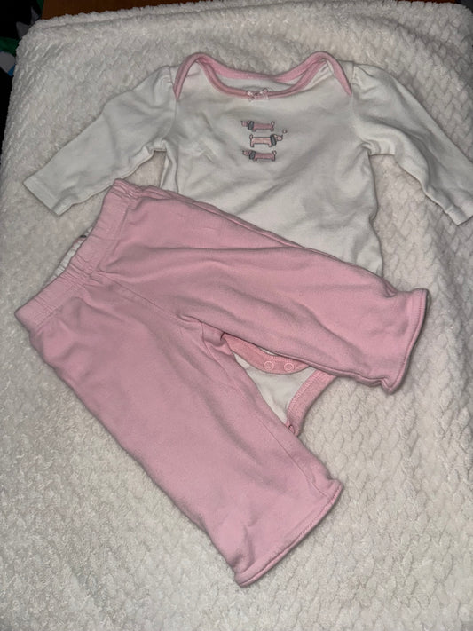 Girls 2pc set 0/3m