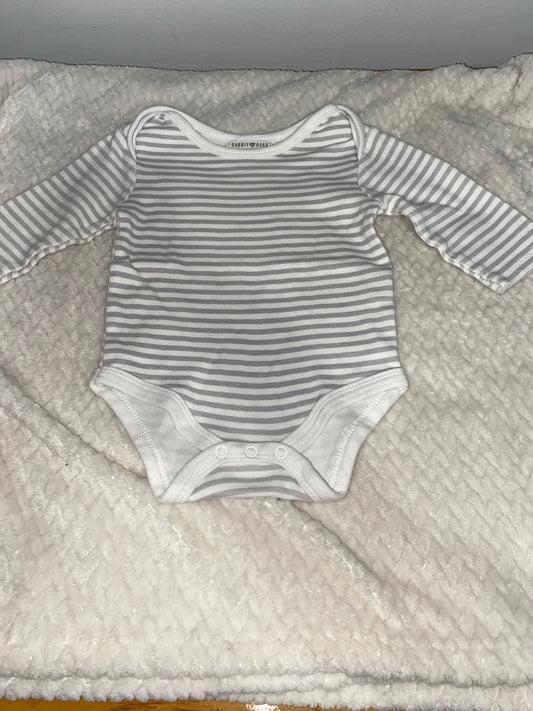 Striped onsie 0-3m