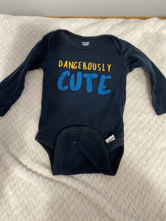 Dark blue onsie 3-6m