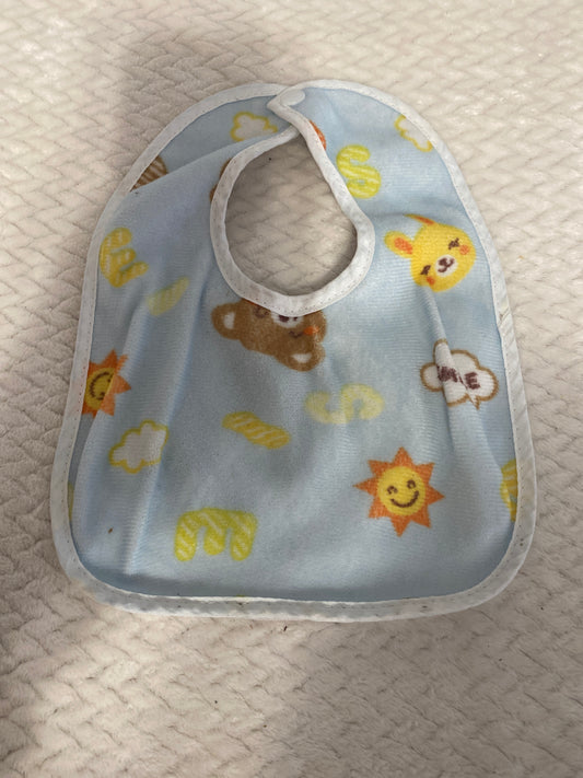 Blue bib